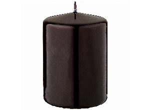 Свеча столбик высота 10см черный лакированный диаметр 7 см