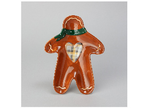 Тарелка закусочная agness “пряничный домик 20,8*15,5*2,8 см (кор=24шт.)