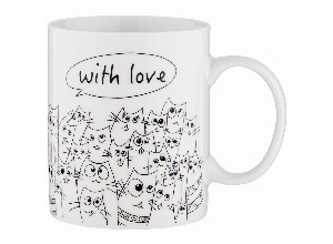 Кружка lefard котомания 340 мл (кор=36)