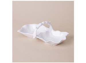 Менажница с ручкой 2 секции 25х13х9,5 см