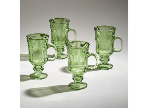 Набор кружек simplicity green 4 шт 245 мл / 14 см