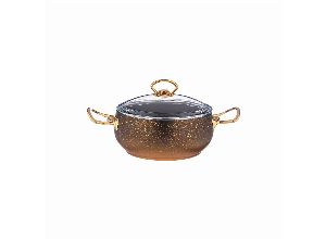 Кастрюля agness с антипригар. покрытием granite, серия mercury, 18*8 см, 1,8л, pfoa free