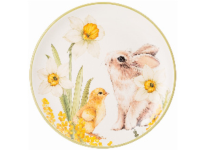 Тарелка закусочная agness sunday 21*2,5 см (кор=24шт.)