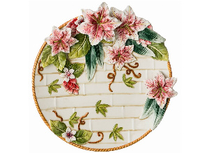 Тарелка декоративная лилии 27 см (кор=6шт.)