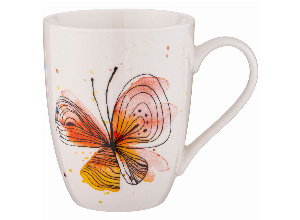 Кружка lefard бабочки 360 мл (кор=36 шт) 12,1*8,7*10,7см