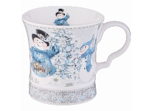 Кружка lefard christmas 320 мл снеговик (кор=36шт.)