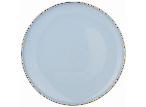 Тарелка обеденная bronco solo 26,5 см бледно-голубая (мал.уп.=4шт./кор=24шт.)
