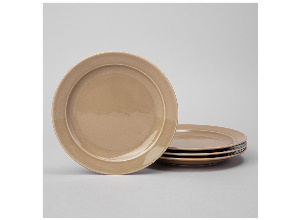 Набор тарелок десертных lefard tint 20 см (мокко) 4 шт.