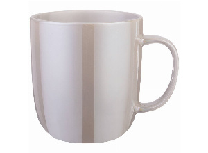 Кружка bronco gloss 400 мл серебристая (мал=4шт/кор=24шт.)