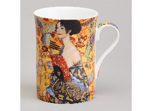 Кружка lefard дама с веером (г. климт) 300 мл (кор=36шт.)