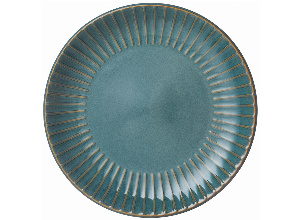Тарелка десертная 19,7 см stripe collection цвет:лазурно-синий
