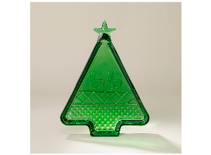 Блюдо celebration green 25*19,5*2,5 см