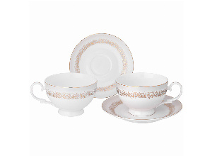 Чайный набор lefard золотой песок на 2 пер. 4 пр. (кор=8наб.)