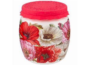 Банка с силиконовой крышкой маки 1000мл (кор=12шт.)