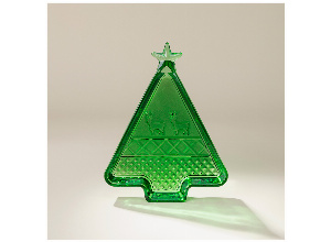 Блюдо celebration green 20,5*16*2,5 см
