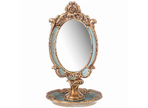 Зеркало настольное коллекция рококо, 14,8*14,8*26cm