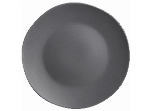 Тарелка обеденная bronco shadow 26,5 см серая (мал.уп.=4шт./кор=24шт.)