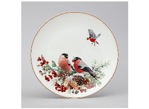 Тарелка закусочная lefard морозко 20,5 см (кор=18шт.)