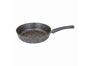 Сковорода agness глубокая с антипригарным мраморным покрытием, серия granite, 24х6,1см