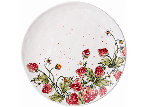 Тарелка обеденная lefard strawberry 27 см (кор=24шт.)
