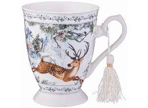 Кружка lefard christmas 320 мл олень (кор=36шт.)