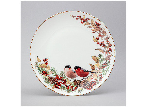 Тарелка обеденная lefard морозко 26 см (кор=18шт.)