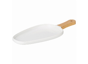 Тарелка lefard native с дерев. ручкой овальная 33,5*14,5*2,4 см (кор=24шт.)