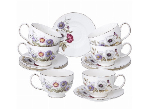 ЧАЙНЫЙ НАБОР LEFARD BOUQUET НА 6 ПЕР. 12 ПР. 280 МЛ (КОР=8НАБ.)
