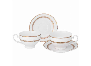 Чайный набор lefard праздничный на 2 пер. 4 пр. 300 мл (кор=8наб.)