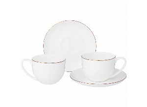 Чайный набор lefard кристал голд на 2 пер. 4 пр. 250 мл