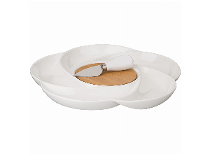 Менажница lefard native 6 секций 28*28*3 см, нож металл. для сыра (кор=16шт.)