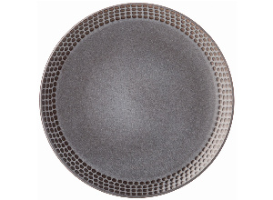 Тарелка обеденная bronco graphite 25 см (кор=16шт.)