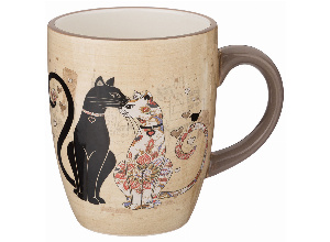 Кружка agness парижские коты 11,5*8*10 см 300 мл (кор=72шт.)