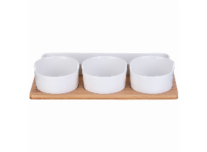 Менажница 4 секции lefard native 26,5 см на дерев. подставке (кор=12шт.)