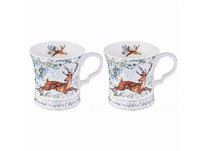 Набор кружек lefard christmas 2 шт. 320 мл олень (кор=24шт.)