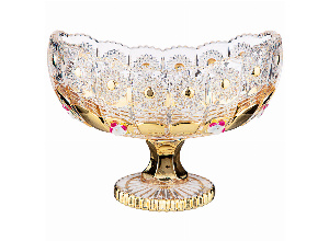 Конфетница lefard gold glass 15,5*9 см. высота=11 см. (кор=24шт.)