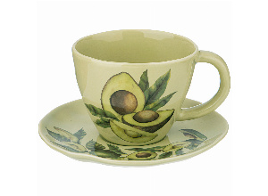 Чайная пара bronco avocado 225 мл зелёная (мал.уп.=2наб./кор=36наб.)