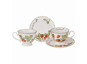 Чайный набор lefard strawberry на 2 пер. 4 пр. 270 мл (кор=12наб.)