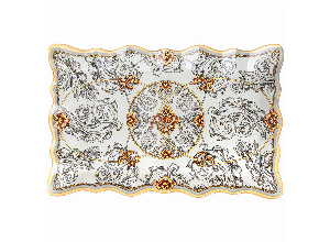 Блюдо для сервировки коллекция monogram 25*16*2 см мал. уп. = 6 шт. (мин.партия)