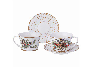 Чайный набор lefard celebration на 2 пер. 4 пр. 250 мл (кор=12наб.)