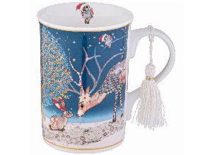 Кружка lefard christmas 320 мл печворк (кор=36шт.)