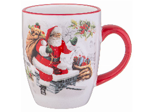 Кружка agness “с новым годом! 11,5*8*10 см 300 мл (кор=48шт.)