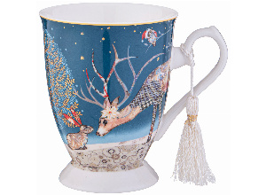 Кружка lefard christmas 320 мл печворк (кор=36шт.)