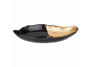 Блюдо bohemia black, овальное, 34*19см