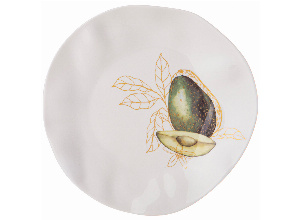 Тарелка закусочная bronco avocado 21 см (мал.уп.=4шт./кор=40шт.)