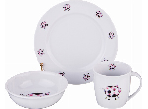 Набор посуды на 1 персону 3 пр.: кружка 300мл+тарелка 21,5см + салатник 15см.