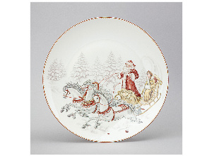 Тарелка обеденная lefard морозко 26 см (кор=18шт.)