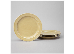 Набор тарелок обеденных lefard tint 24 см (желтый) 4 шт.