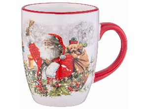 Кружка agness “с новым годом! 11,5*8*10 см 300 мл (кор=48шт.)