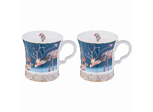 Набор кружек lefard christmas 2 шт. 320 мл печворк (кор=24шт.)